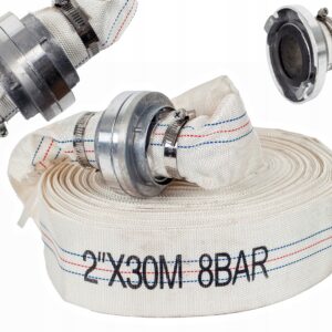 Wąż strażacki Eurotec 30 m 2" do pompy z szybkozłączkami